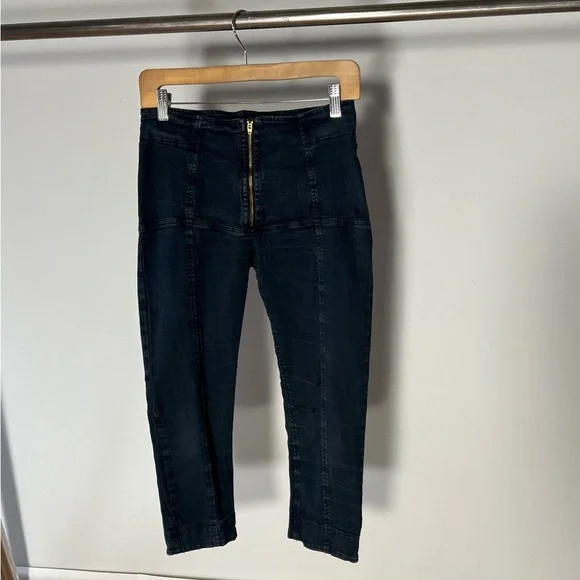 Replay Women's Size 28 Button Fly Cigarette Pack Branded Capri Crop Jeans